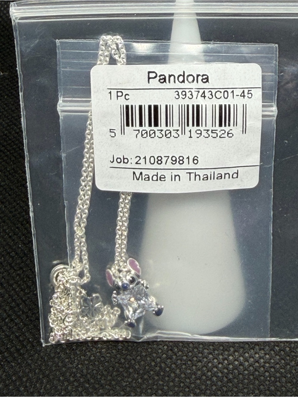 Pandora Disney’s Stitch Collier Necklace - 393743C01-45 17.7 inches